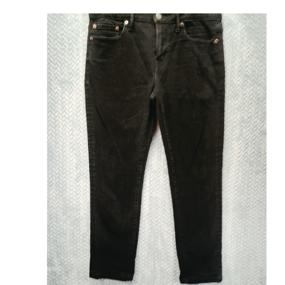 American Eagle Airflex+ Skinny Jeans Black Denim 30x30 Mens Pants Stretch